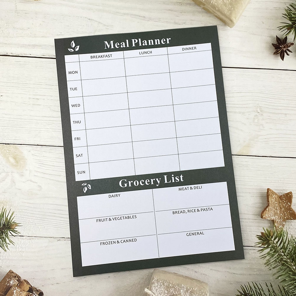 Meal Prep Diet - 2 Adet Haftalık Yemek Planlayıcı Defter