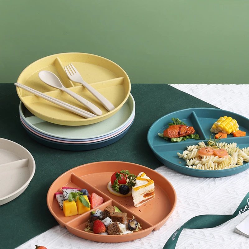 Meal Prep Diet - Porsiyon Kontrol Tabakları Bölmeli Servis Tabağı