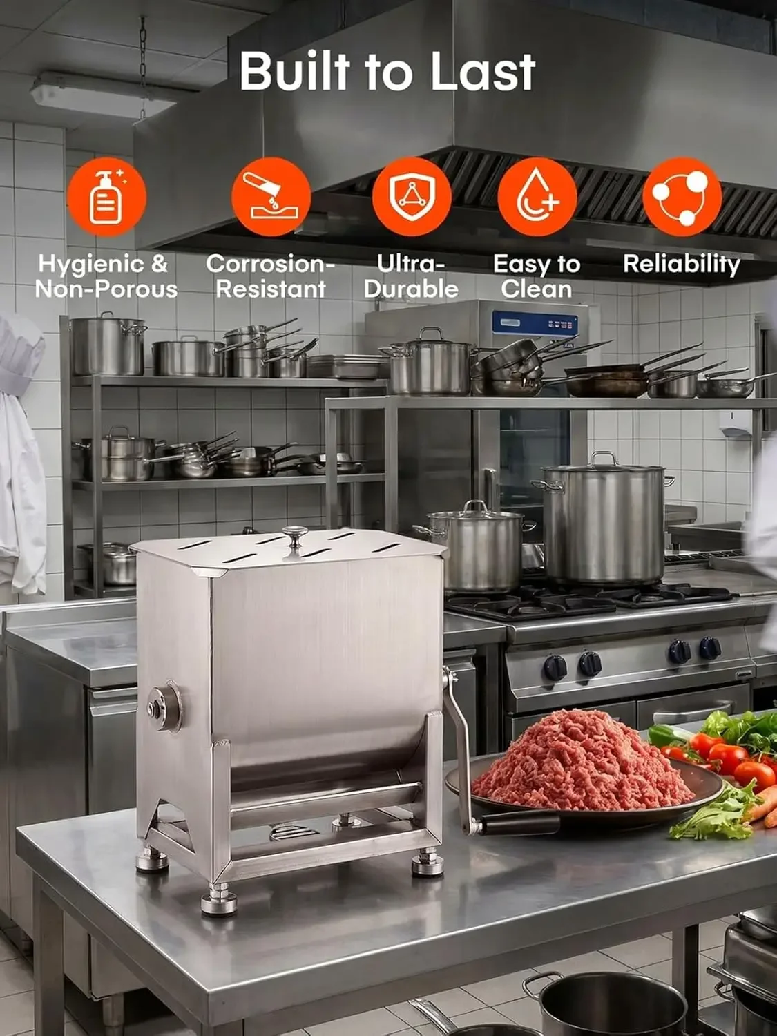 20LBS Paslanmaz Çelik Manuel E - Meal Prep Manual incelemesi ve fiyatı