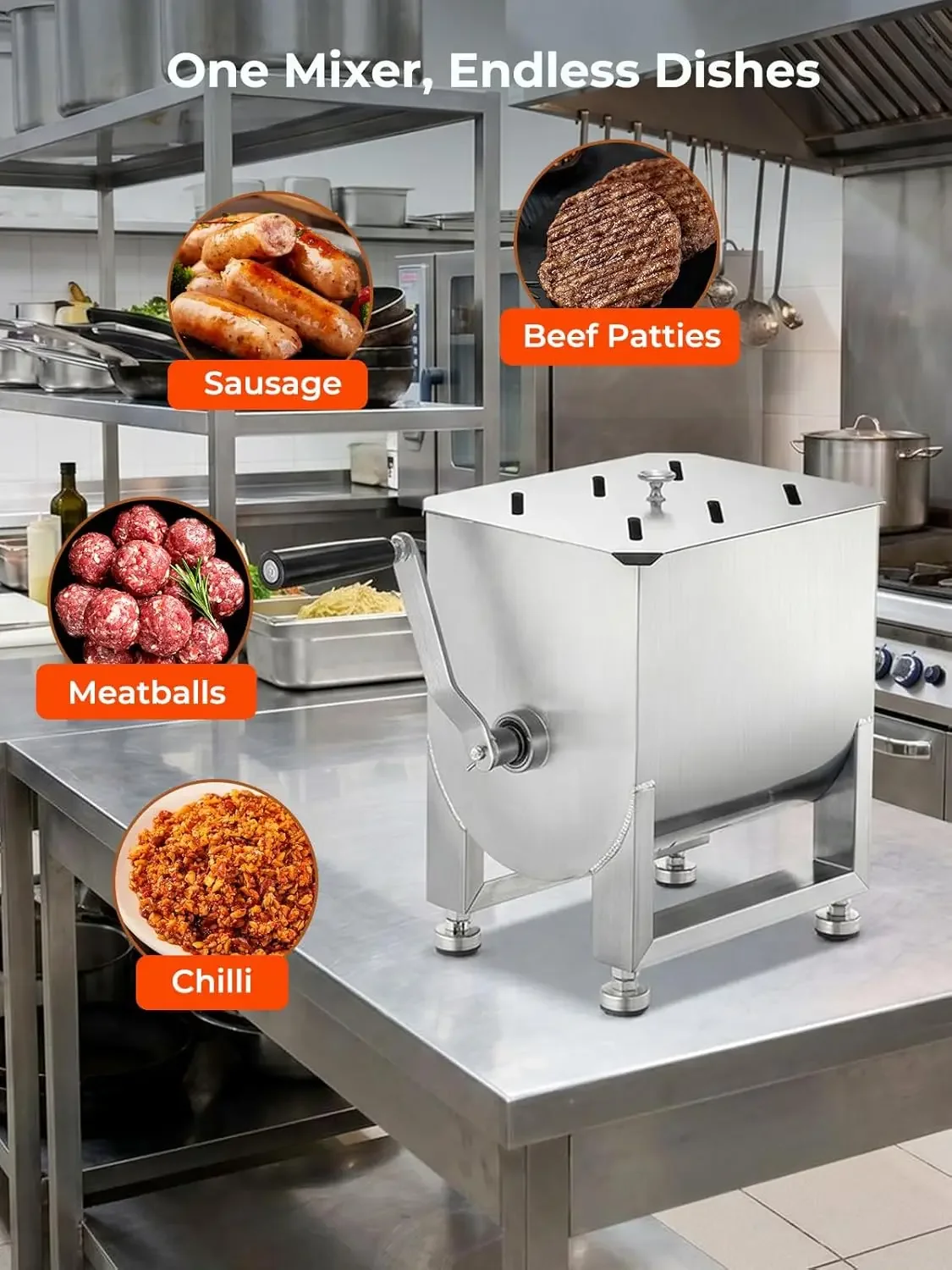 20LBS Paslanmaz Çelik Manuel E - Meal Prep Manual incelemesi ve fiyatı