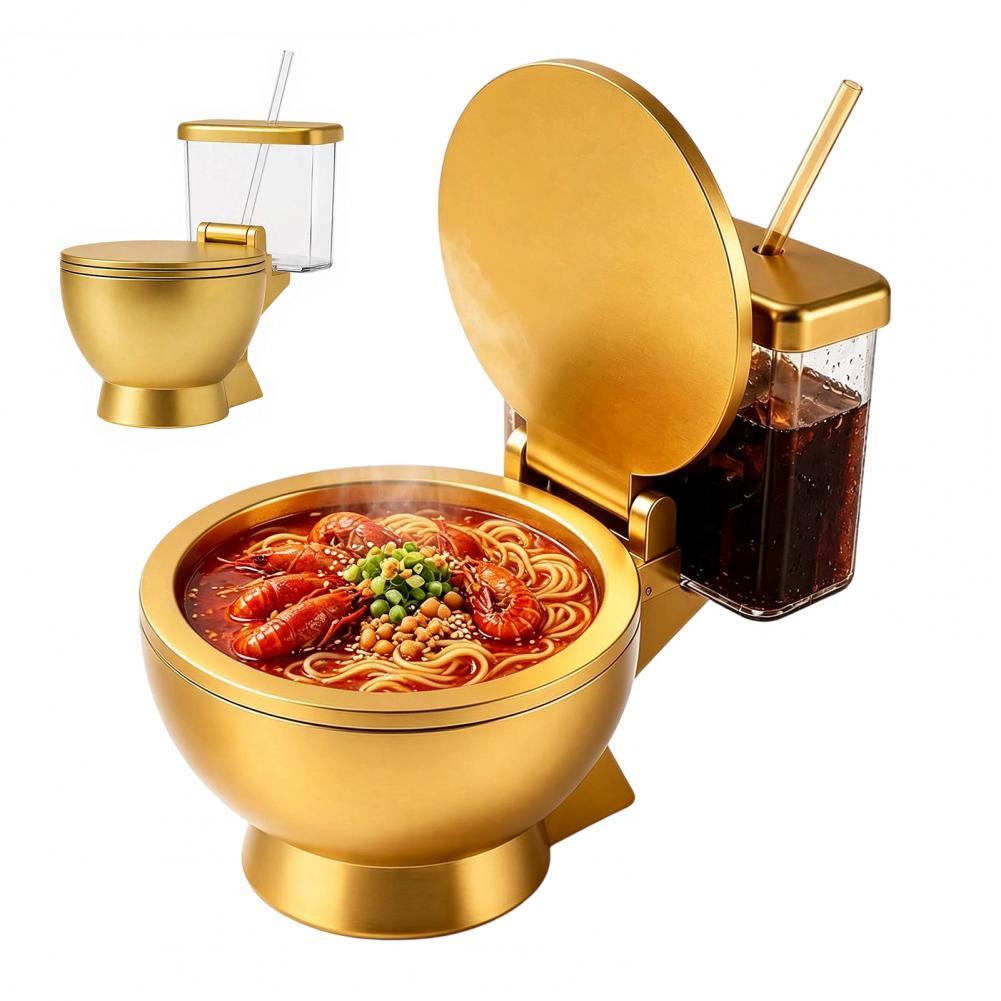 Tuvalet Şeklinde Ramen Kase Se - Meal Prep Soup incelemesi ve fiyatı